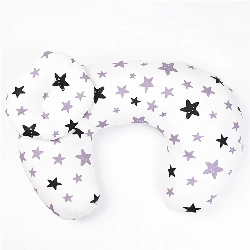 purple star Детские подушки, подушки для кормления, u-образная подушка для грудного вскармливания, хлопковая Подушка для кормления, подушка для ухода за ребенком - Цвет: purple star