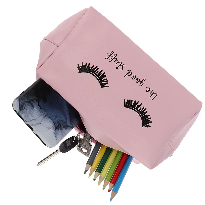 1 шт. 18,5*8,5*10,5 см розовая сумка ресницы косметические сумки ПУ макияж Чехол косметический Органайзер для путешествий