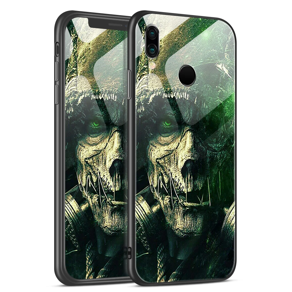 H124 Для huawei P20 Lite Pro Plus TPU Мягкий край задняя крышка из закаленного стекла чехол для телефона huawei P20lite/Nove3e модный жесткий чехол - Цвет: H124