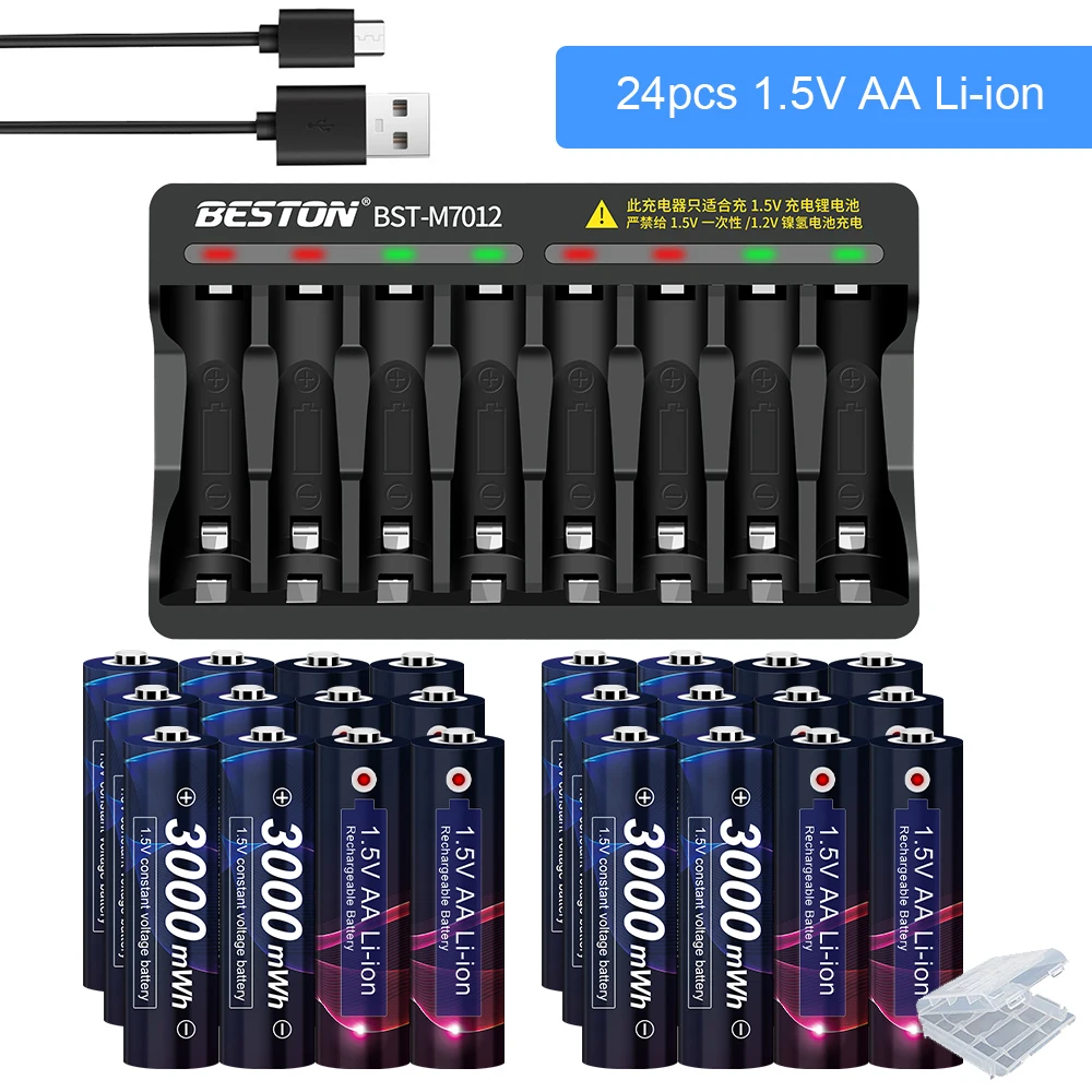 AJNWNMAALiionBatteryaaaRechargeableBatteries3000mWh15VLiion