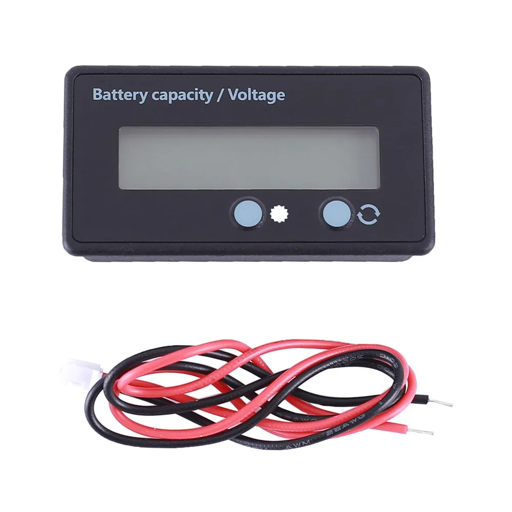 Excellway Battery Capacity Tester with LCD Indicator for 12V 24V 30V Lead acid L 