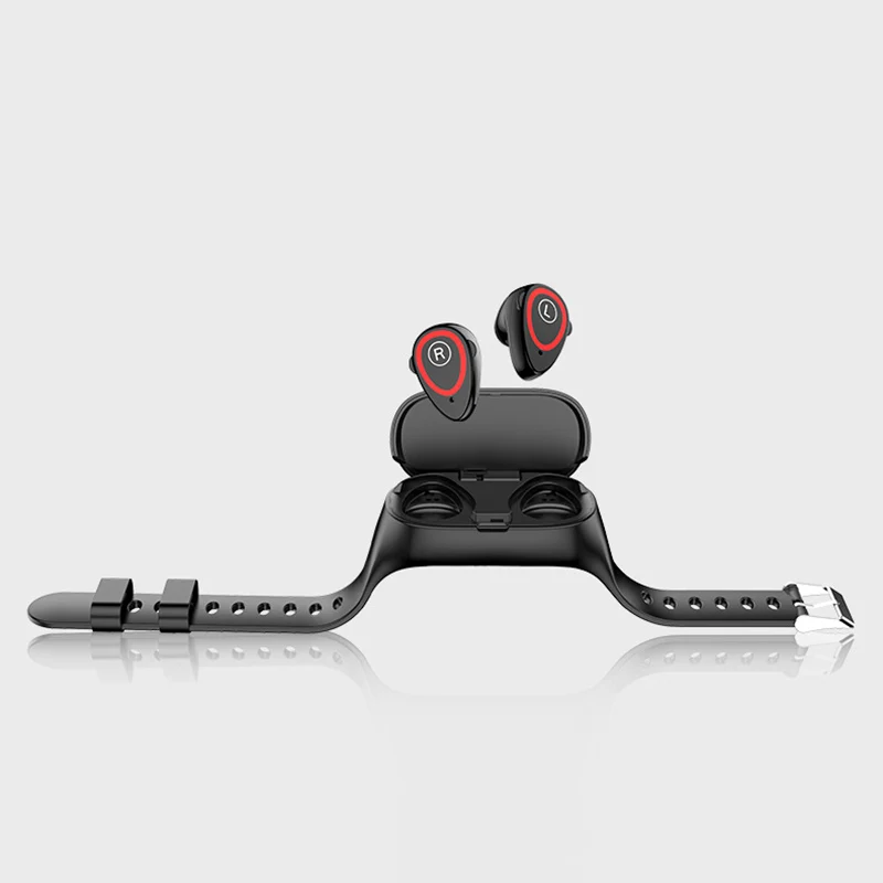 2-in-1 Smart Watch with Earbuds Bluetooth Headphone Wristband Portable for Sport New Arrival