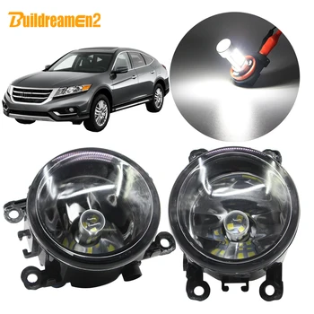 

Buildreamen2 Car Accessories Fog Light Kit Lampshade + Bulb DRL Daytime Running Light 12V For Honda Crosstour 2013 2014 2015