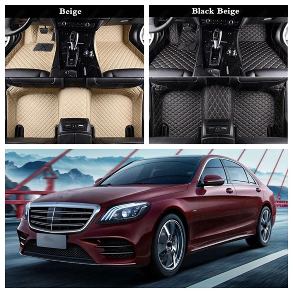 Автомобильные коврики для Mercedes Benz AMG W140 W220 W221 W222 S350 S400 S450 S500 S550 S600 S63|Напольные