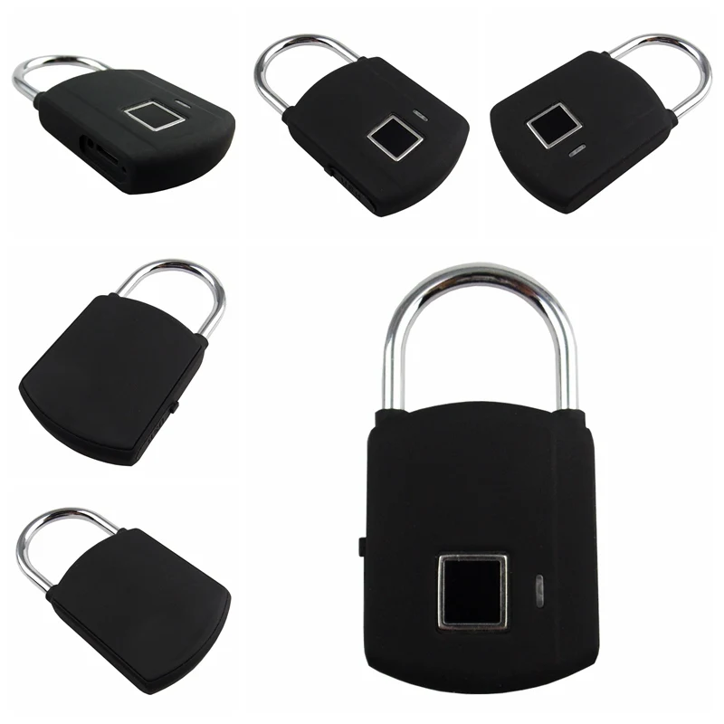 Keyless USB Перезаряжаемый умный Keyless электронный замок с отпечатком пальца домашняя Противоугонная безопасность безопасности замок двери багажный чехол