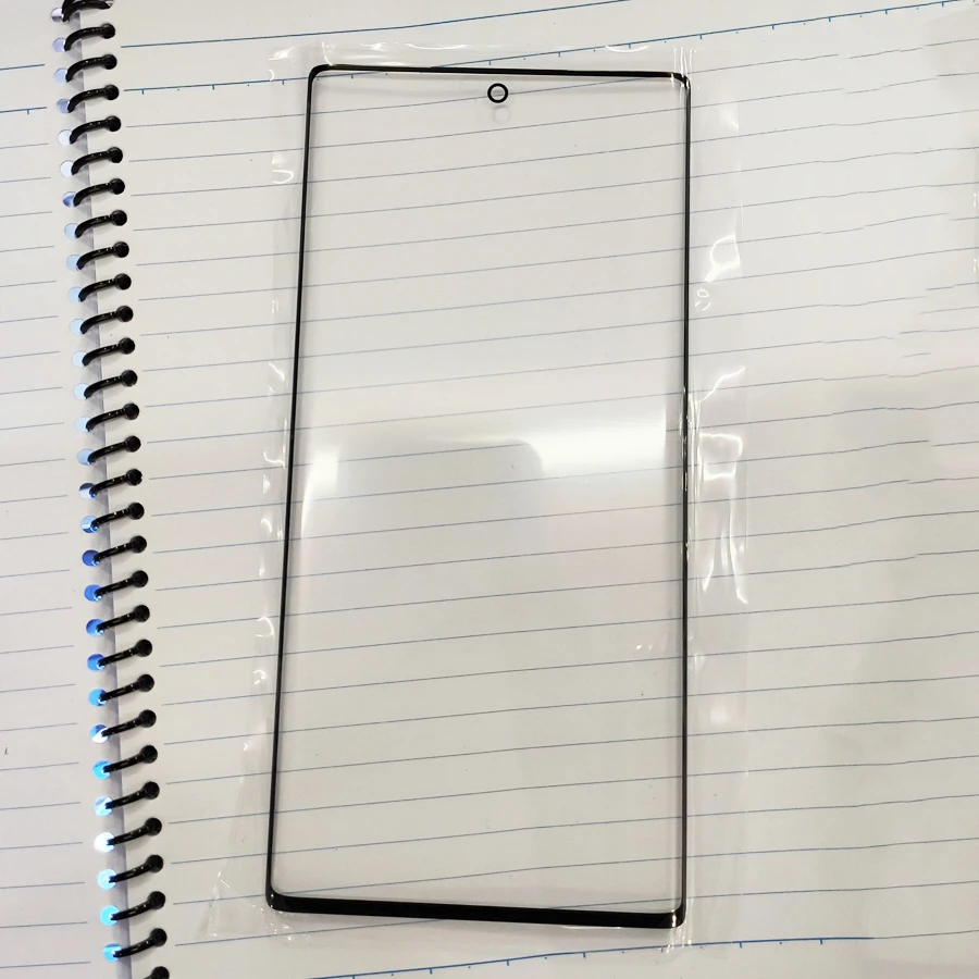 10 шт./партия для samsung Galaxy Note10 Plus SM-N975F N975 Передняя стеклянная крышка объектива с сенсорным экраном ЖК-внешняя панель для Note 10 SM-N970F