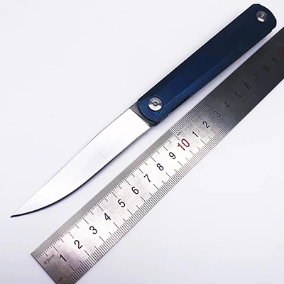 Steel-BULE Kwaiken 9Cr8Mov Лезвие сталь/G10 Ручка Флиппер складной нож шарикоподшипник Охотничий Тактический боевой карманный нож кемпинг EDC инструменты - Цвет: Steel-BULE