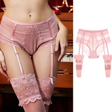 Сексуальные женщины кружева черный/белый пояс для чулок Свадебные Подвязки пояса и чулки 2 шт./лот