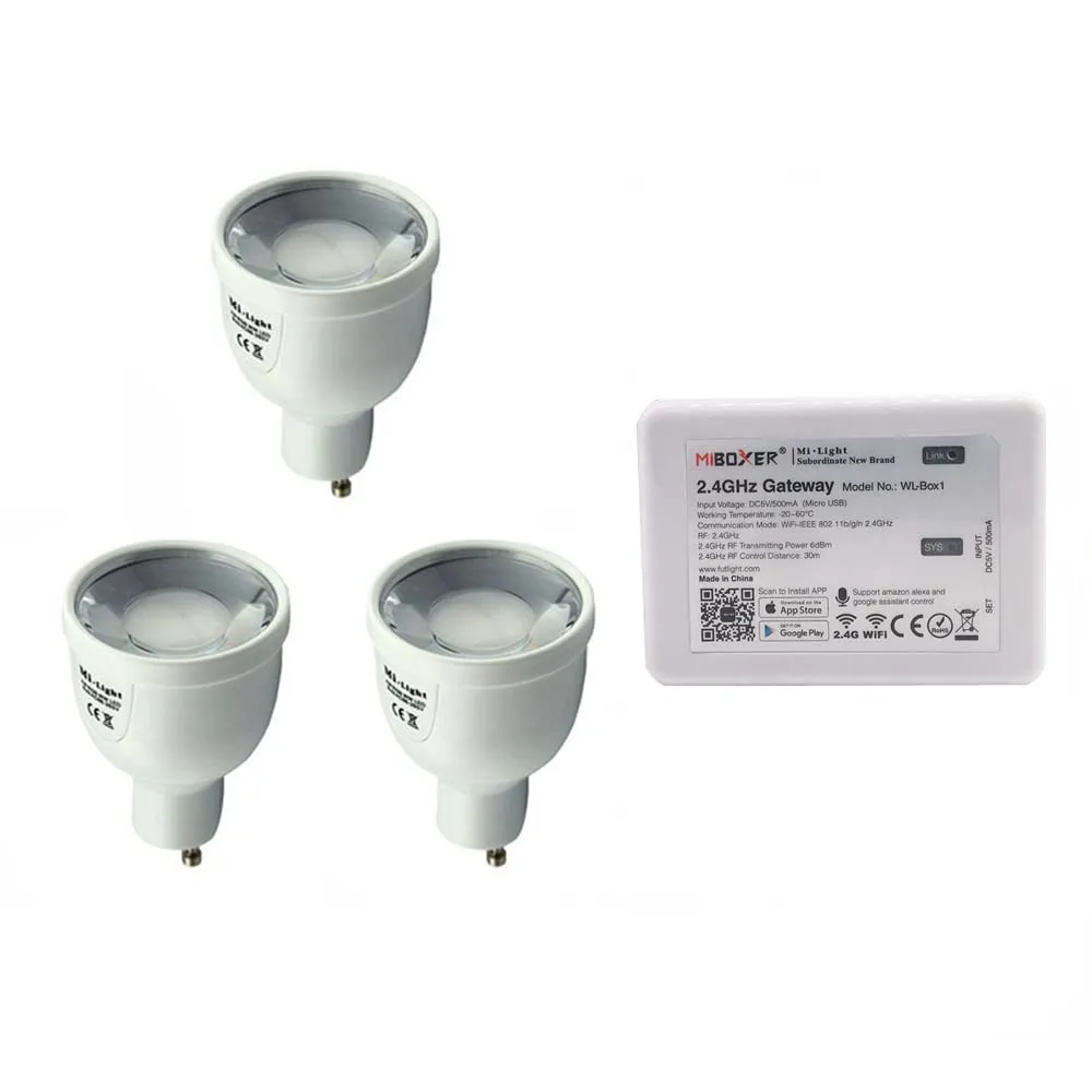 IBX2 RF пульт дистанционного управления Wifi + 5 Вт RGBW/RGBWW светодиодная лампа Mi Light GU10 2 4G