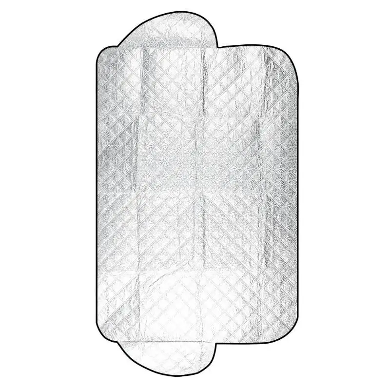 SUV Car Front Windshield Cover Aluminum Film TPU Cotton Velvet Non-woven Windscreen Snow Ice Shield UV Shade 4.82x3.35ft