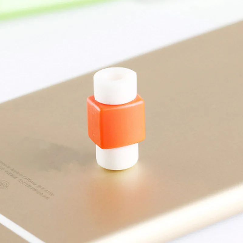 5 шт. силиконовый USB кабель протектор наушников провода шнур Защитная крышка данных зарядное устройство линии защитный рукав для Iphone 6 7 8 Plus