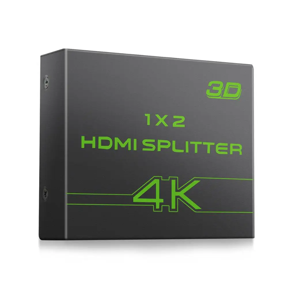 Proster Ultra HD 4K x 2K hdmi-разделитель усилитель 1 в 2 из HDMI распределитель сигналов с 1080P 3D DAC конвертер сплиттер