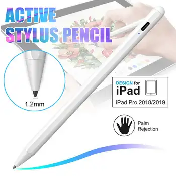 

For iPad Pencil with Palm Rejection Smart Capacitive Active Stylus Pen for Apple Pencil 2 1 for iPad 10.2 2019 2020 Pro 11 Air 4
