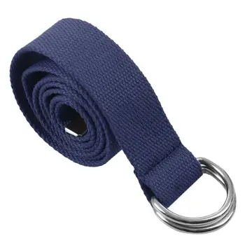 

Casual Unisex D-Ring Cloth Belt Canvas Belt Knitting Canvas Belt 110 x 3.8CM dark blue