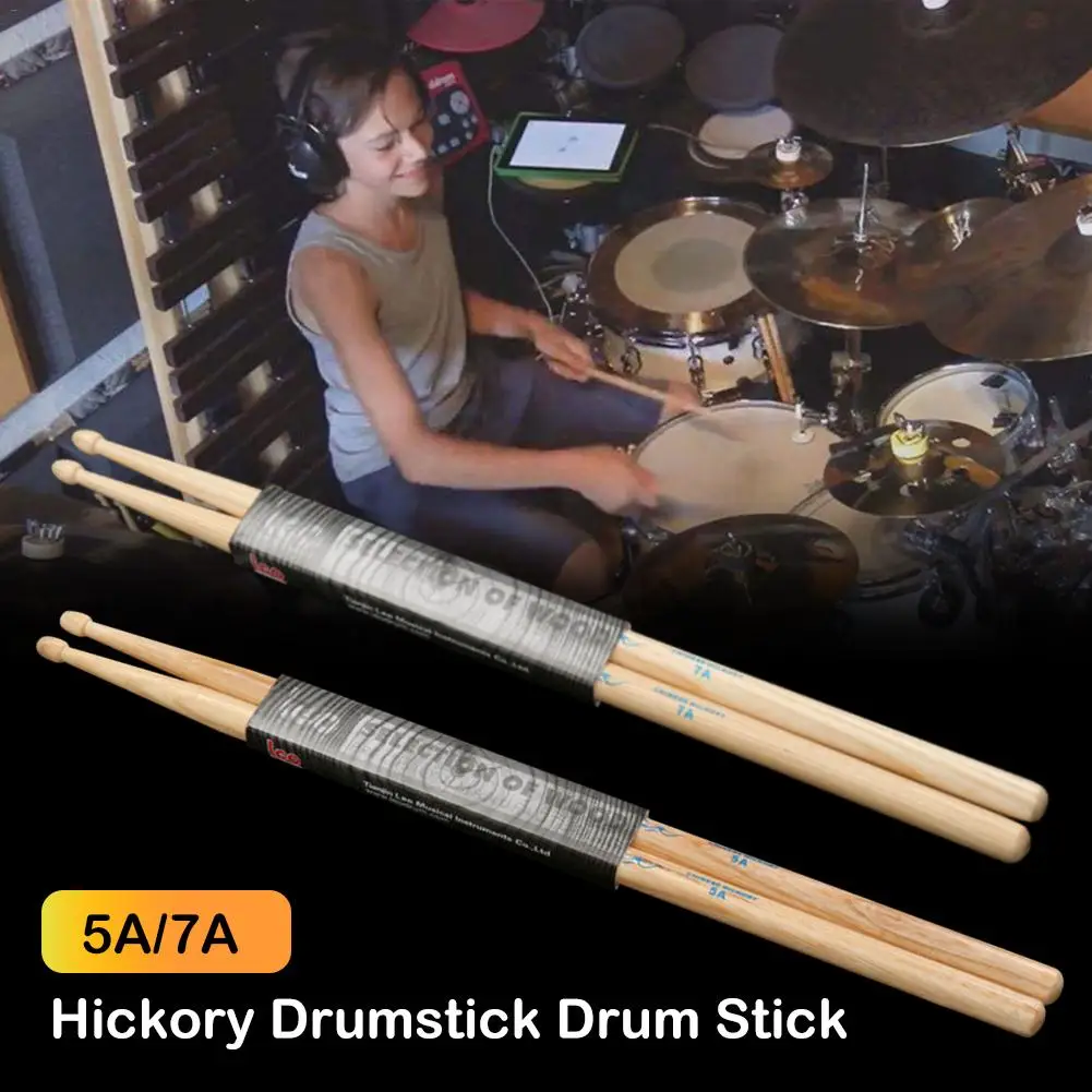 5A/7A Hickory барабанная Палка Набор стикеров гладкая поверхность без заусенцев на ощупь хорошее высокое качество