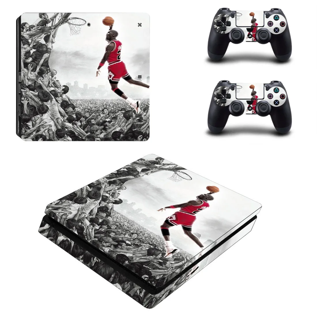 PS4 тонкие наклейки PS 4 Play station 4 тонкие виниловые наклейки на кожу Jordan Pegatinas для playstation 4 Slim консоль и контроллер