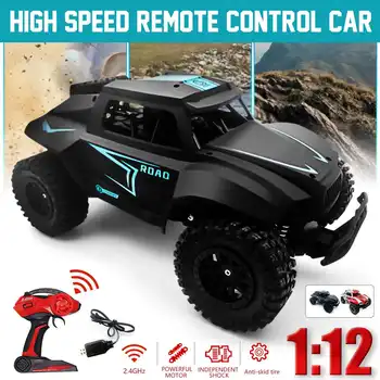

1:12 RC Cars 2.4Ghz Remote Control Powerful Motor Responsive High Speed Truck Off Road Electric Car Toys Best Gift For Kids