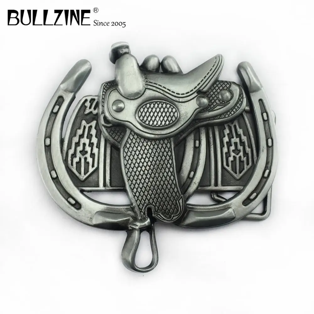 Bullzine цинковый сплав ЛОШАДЬ СЕДЛО пряжка на ремешке магическое Оловянное