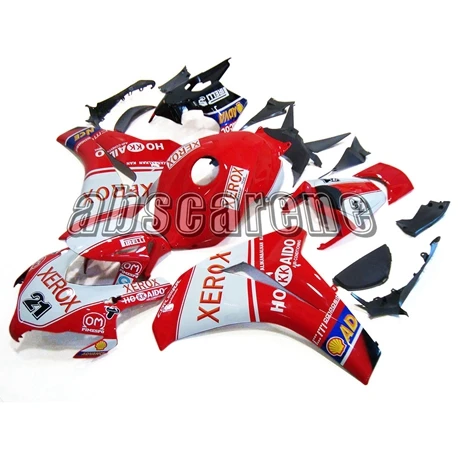 Выполните Обтекатели для Honda CBR1000RR 2008 2010 2011 CBR 1000RR 08 10 11 впрыска ABS Пластик в байкерском стиле белого и красного цветов No.21 XEROX