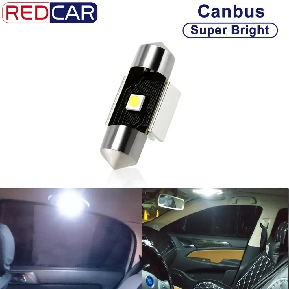 1 шт. C5W C10W Светодиодная лампа гирлянда 31 мм 36 39 41 Canbus без ошибок авто Интерьер Doom