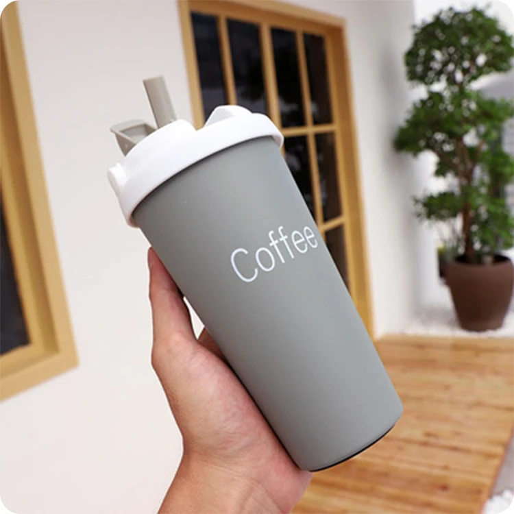 Transhome Coffee Thermos Mug Coffee Cup Stainless Steel Vacuum Cup 500ml Thermos Cup With Handle Coffee Mug Thermo Cups Bottle