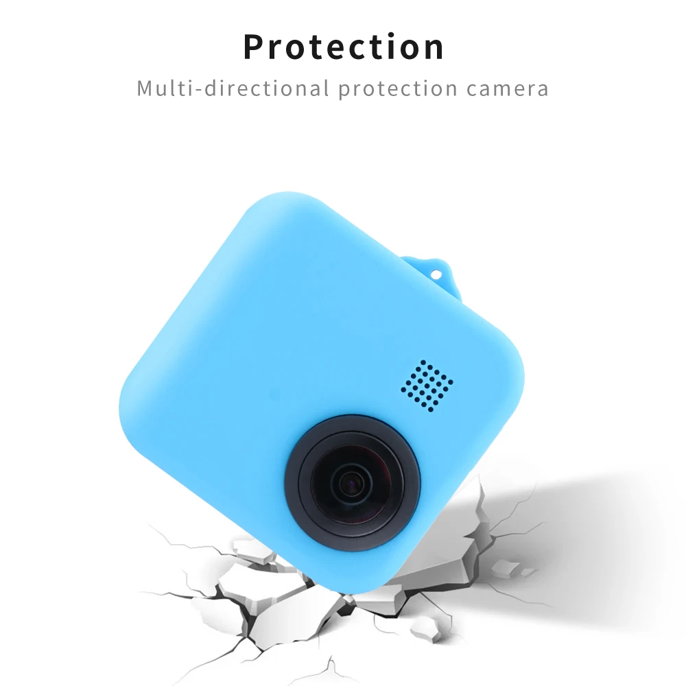 Аксессуары для GoPro Hero 8 Max спортивный силиконовый чехол камеры защитный кожи +