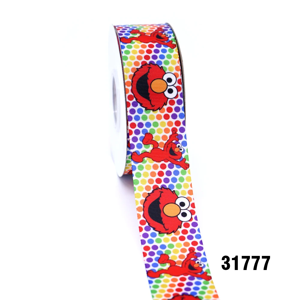 31777 50 ярдов мультфильм напечатанный grosgrain ленты 31774 - Цвет: 31777