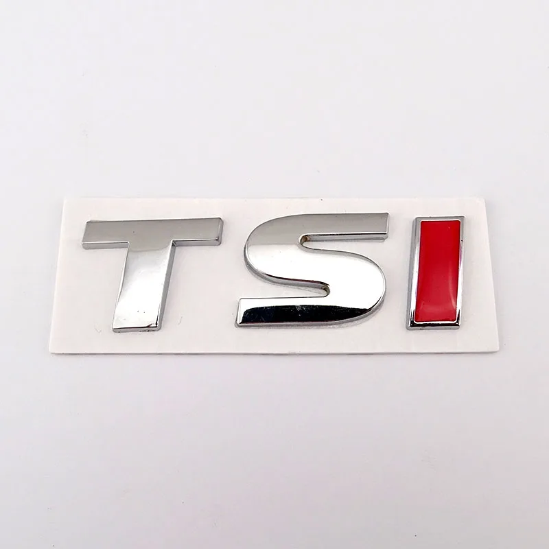 

3D TSI Car Side Fender Rear Trunk Emblem Badge Decals for vw Volkswagen skoda Golf Magotan polo bora