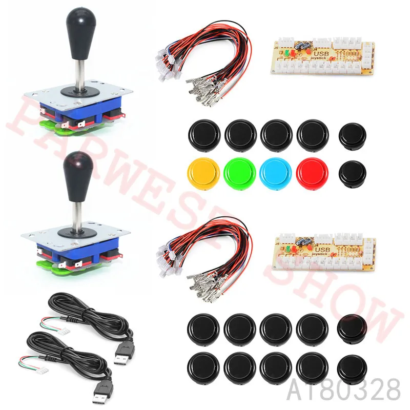 As picture show Хорошее качество Аркады Овальный Мяч Zippy джойстик 2 игроков Аркада DIY Наборы с Аркада кнопка для аркадной игры, JAMMA Запчасти - Цвет: As picture show