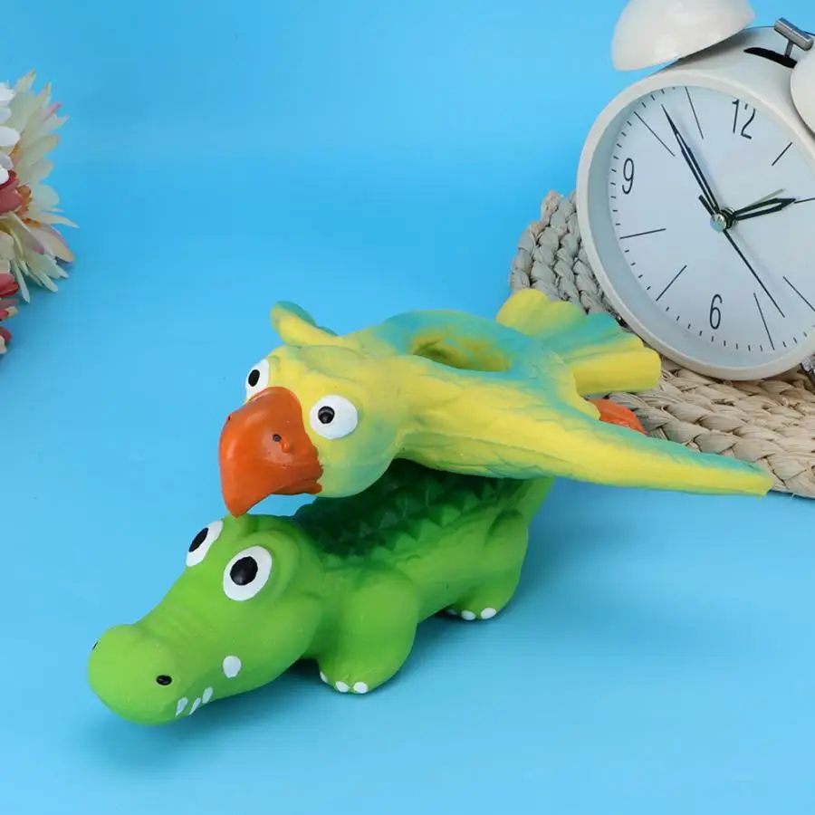 Игрушка для домашних животных латексная форма птицы Корона жевательная игрушка чистка зубов экологический материал собака, кошка, игрушка