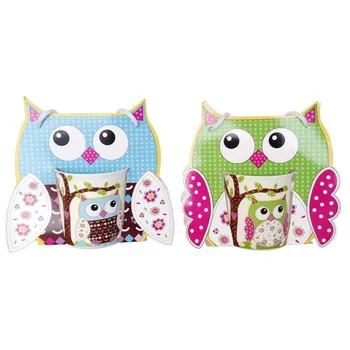 

Lot 10 cups OWLS filed in stocked-Details gift box and gifts for Weddings, Holy Communion, October birthday and Baptisms