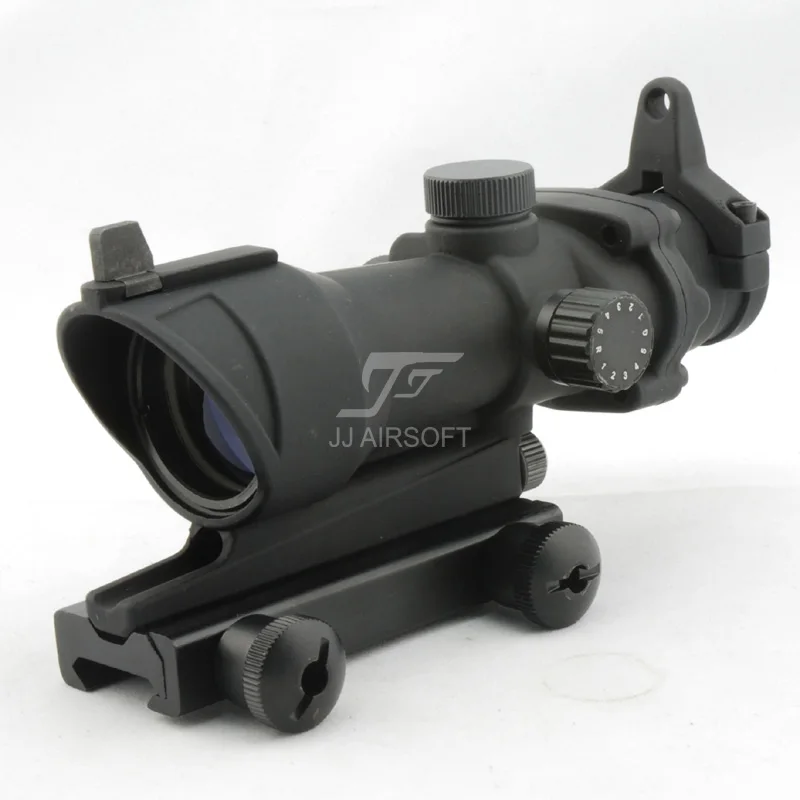JJ Airsoft в стиле ACOG 4x32 прицел красный/зеленый сетка(черный/коричневый) полная линия Красного освещения
