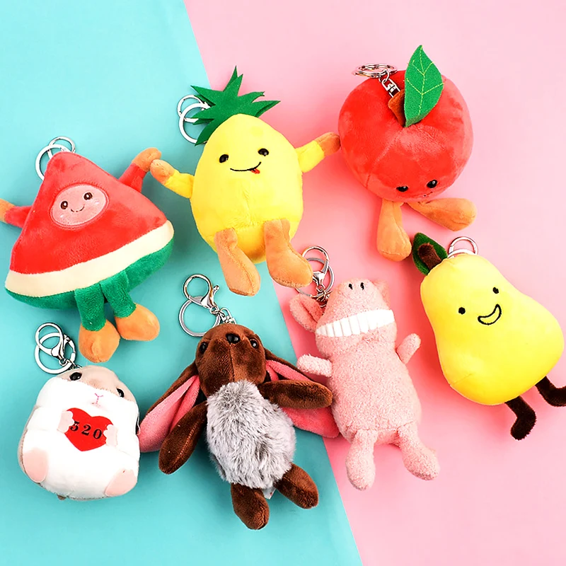 Мягкий плюшевый брелок детские игрушки для девочек линия друзей Kawaii брелок плюшевый милый набитый кролик мышь животное брелок украшение