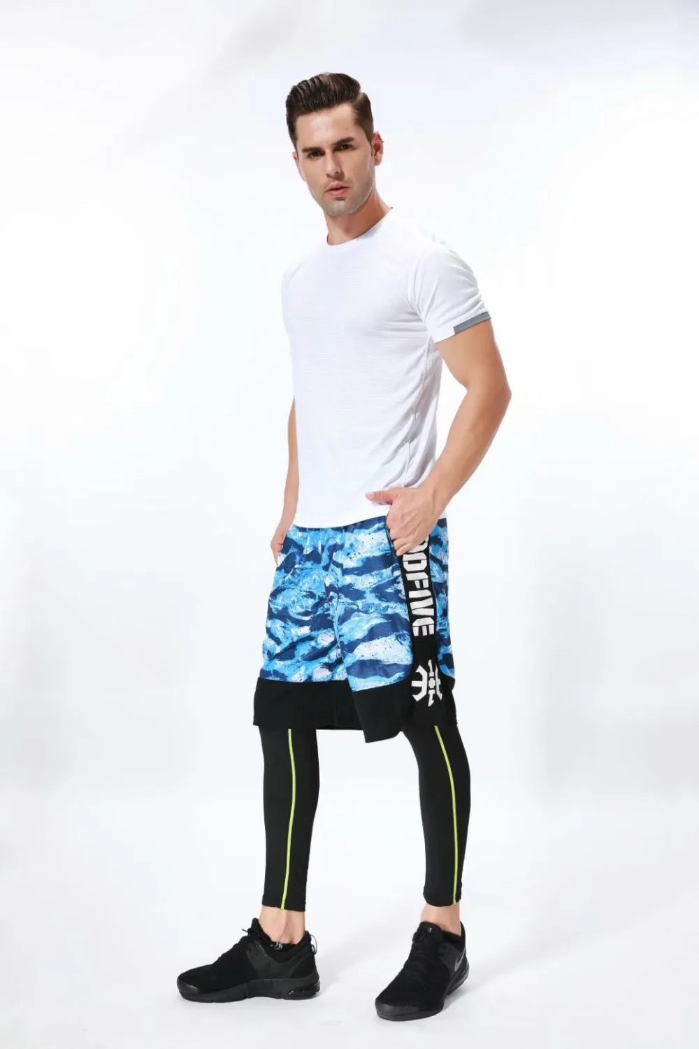 Basketball Shorts for Men Breathable Camouflage Running Shorts Loose Training Gym Fitness Sports Short Trousers Men with Pocket