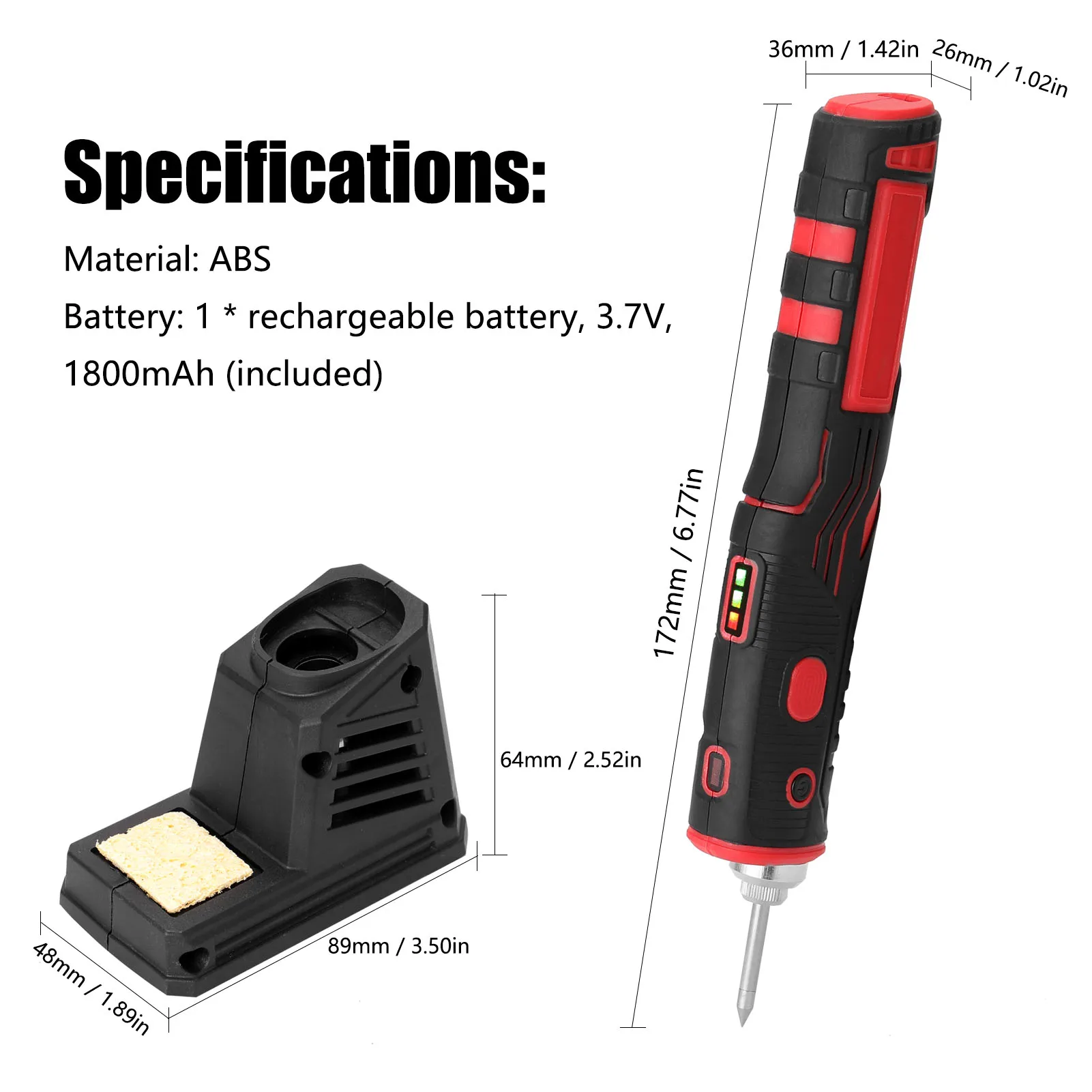 480℃ Cordless Electric Soldering Iron Charging Solder Iron Rechargeable Lithium Battery ferro de solda with Bright LED Light ac 225 arc welder