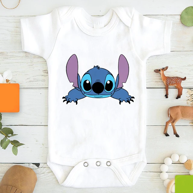 Newborn Baby Summer Rompers Infant Bodysuits Short Sleeve Jumpsuit Cartoon  Lilo & Stitch Ropa Bebe Baby Boy Girl Clothes - Bodysuits - AliExpress