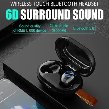 

BT5.0 Earphones In-Ear Wireless Headphone Stereo Earbuds Sports Headset With Mic наушники блютуз наушники Wireless Earphones#E30