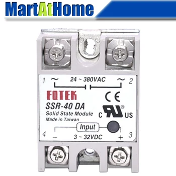 

FOTEK Single Phase DC to AC Solid State Relay Module SSR-10DA/25DA/40DA/60DA/75DA/10DA-H
