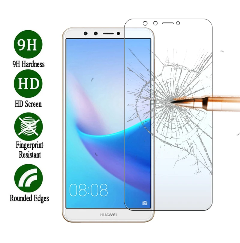 Tempered Glass For Huawei Y6 Prime 2018 5.7&quot ATU-L31 ATU-L42 Screen Protector 9H 2.5D On Phone Protective Film | Мобильные