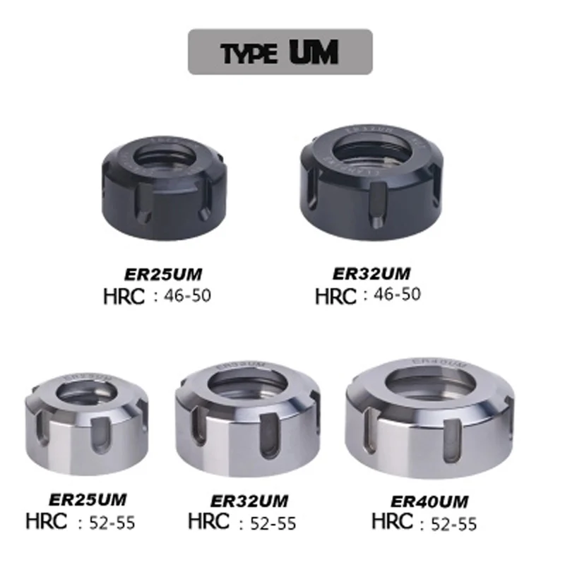 UCHEER, 1 шт., HRC52-55, высокая точность, ER гайка, шпиндель, фиксатор, фиксирующий наконечник, динамическая балансировка, фрезерный станок с ЧПУ, аксессуары для гравировки