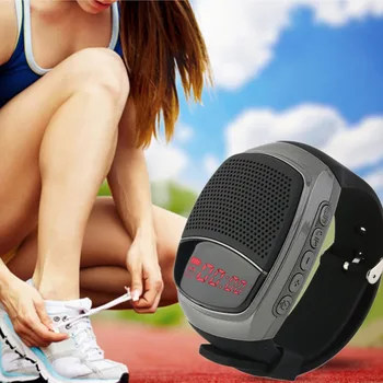 

Bluetooth Speaker Sport Smart Watch B90 Hands-free Call TF Card Playing FM Radio Self-timer Wireless Speakers Time Display