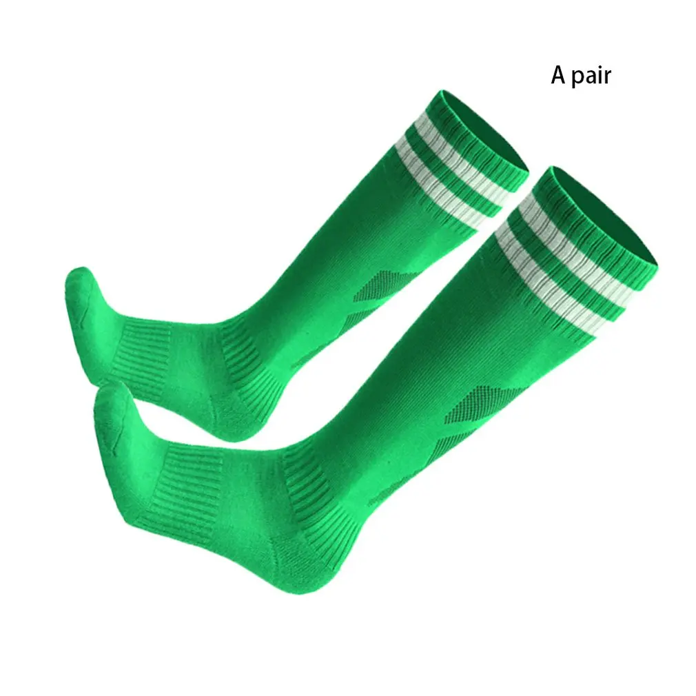 Футбольные носки для взрослых и детей, Длинные мужские утепленные махровые спортивные носки, нескользящие спортивные футбольные носки для тренировок
