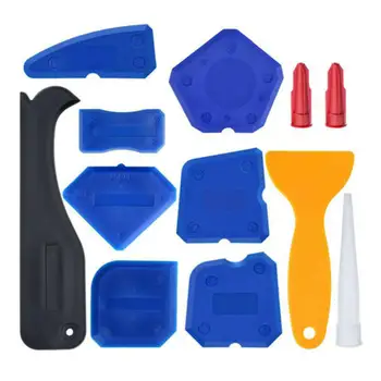 

12pcs/set Door Silicone Sealant Spreader Spatula Scraper Cement Caulk Removal Tool Kit Window Caulking Finishing Sealant Grout