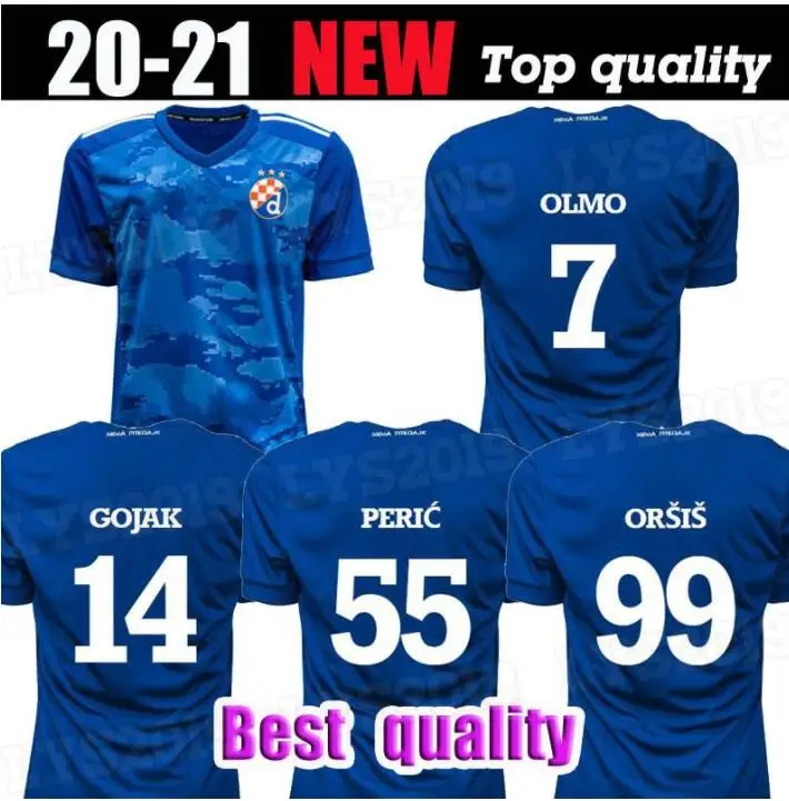 

2020 2021 Petkovic Orsic Ademi Moro customized Dinamo Zagreb jerseys Football T-shirt Home Third 3RD GNK Dinamo Zagreb 2020-21