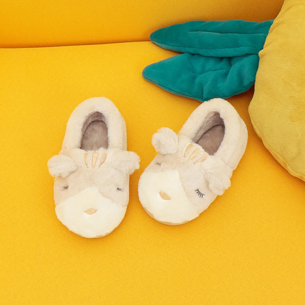 Toddler Boys Girls Little Kids Shoes Warm Cute Animal Cartoon Casual Kid Home Slipper pantuflas kids shoes Sapato Infantil New