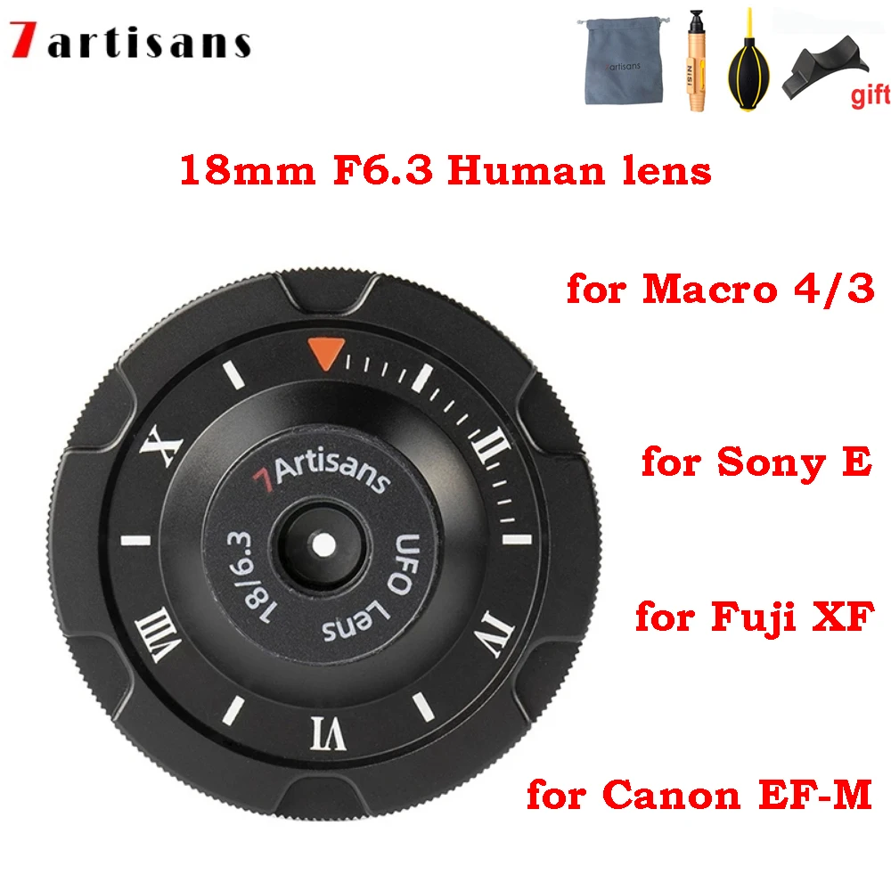 7 artisans 7artisans 18mm F6.3 Human APS-C lens for Sony E Canon eos-m EF-M Fuji Fujifilm X M4/3 mount