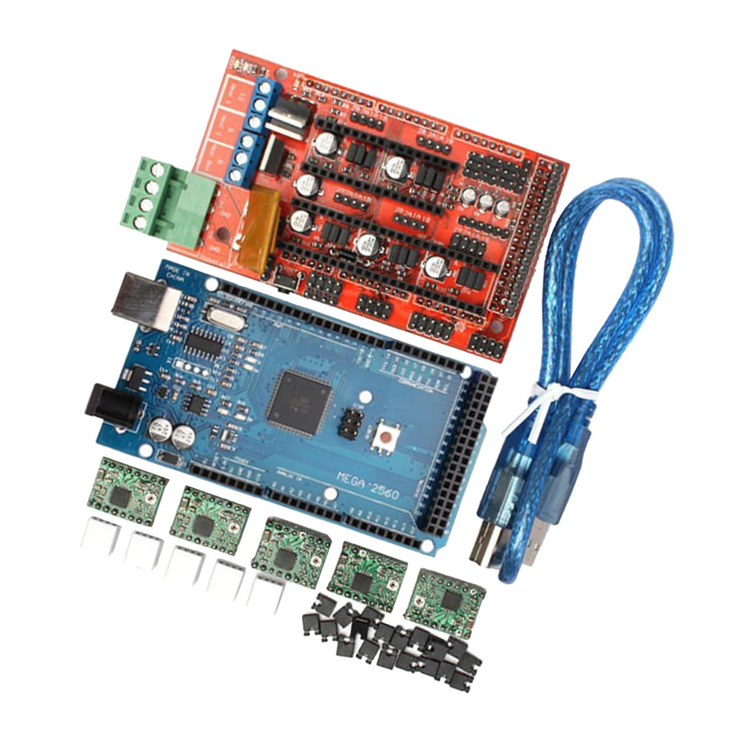 RAMPS1.4+ Mega2560+ A4988+ 2004 ЖК-контроллер 3d принтер