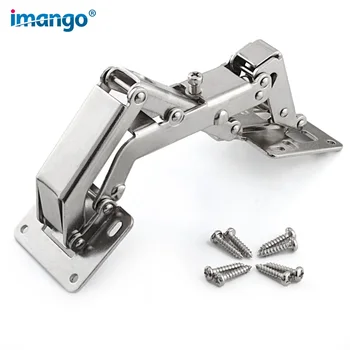 

160 165 170 Degree Hinges Face Frame Cabinet Hydraulic Adjustable Mounting Hinges Soft Closing 130-170Degrees No Need Hole Hinge