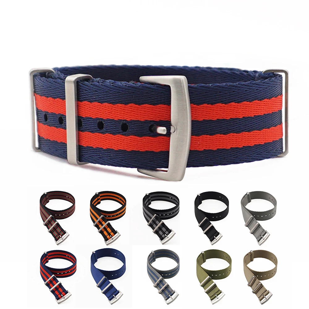 Premium Quality Herringbone Nato Watch Straps 20mm 22mm Seatbelt Bands Nylon For Military Replacement | Наручные часы