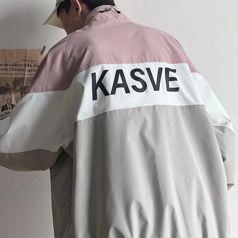 Rack Jacket Men's Fashion Contrast Color Casual Baseball Uniform Jackets Mens Streetwear Loose Hip Hop Bomber Jacket Men M-3XL Rack Jacket Men's Fashion Contrast Color Casual Baseball Uniform Jackets Mens Streetwear Loose Hip Hop Bomber Jacket Men M-3XL